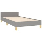 Lichtgrijs bedframe stof 90x200 cm - 52% korting