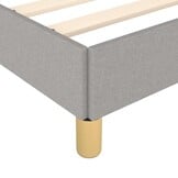 Lichtgrijs bedframe stof 90x200 cm - 52% korting