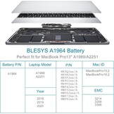 Accu MacBook Pro 13" (2018-19) A1989 - 34% Korting!
