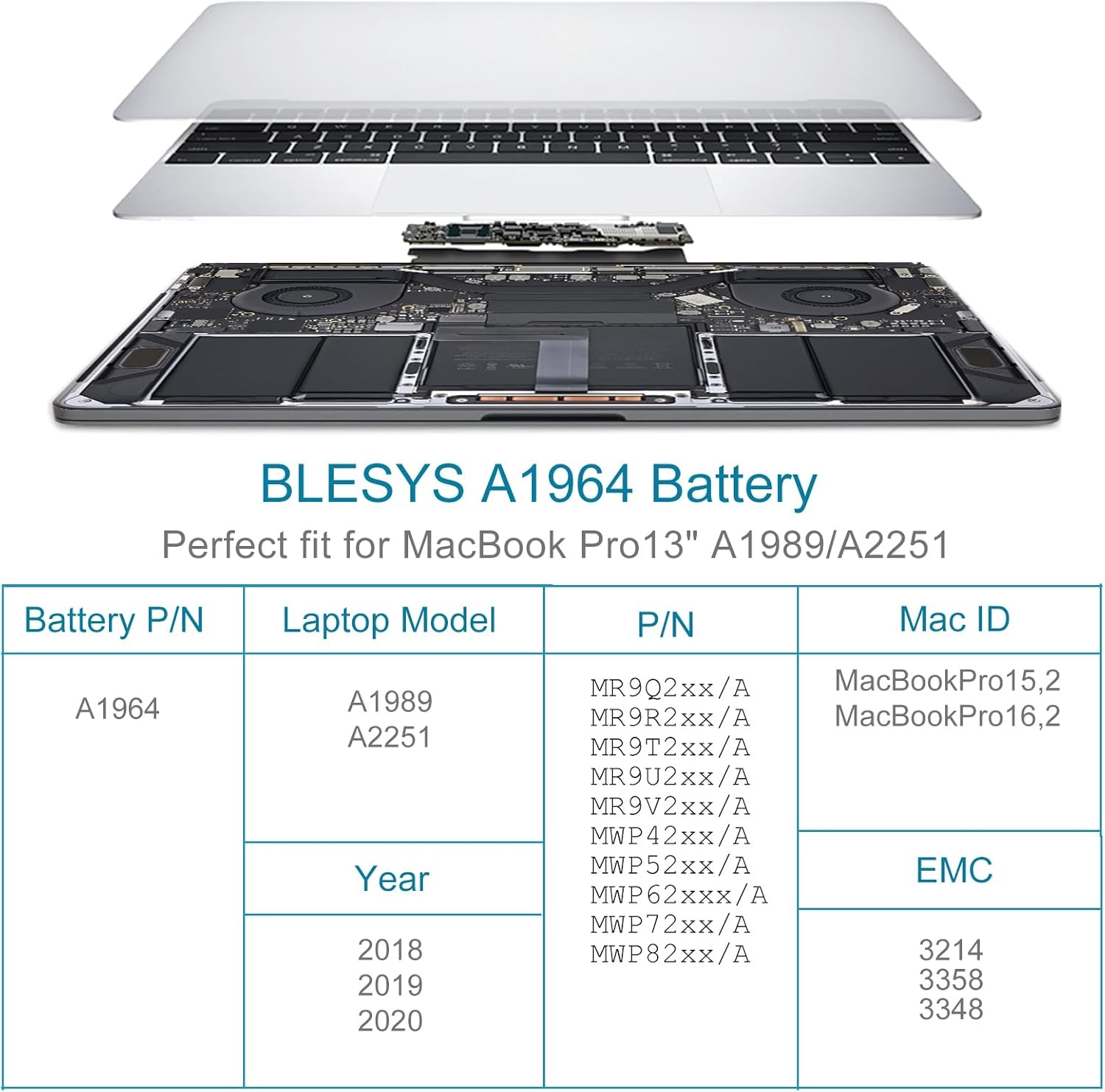 Accu MacBook Pro 13" (2018-19) A1989 - 34% Korting!