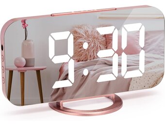 Roségoud Digitale LED Wekker - 32% Korting!