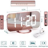 Roségoud Digitale LED Wekker - 32% Korting!