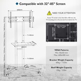Mobiele TV Standaard 32-85" | 29% Korting