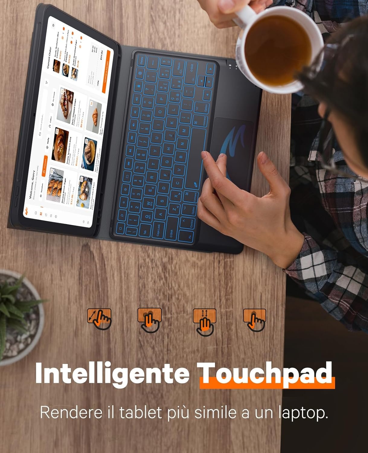 CHESONA Toetsenbord voor iPad 10.9" (10e Gen) - 29% Korting!