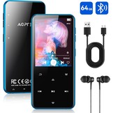 MP3-speler 64GB met Bluetooth 5.3 | Zwart | 29% Korting