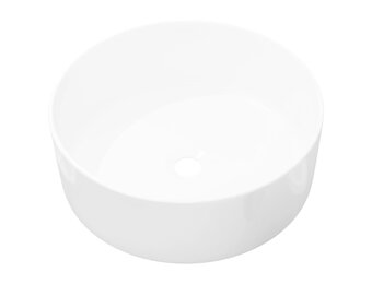 VidaXL Ronde Wastafel Wit Keramiek 40x15 cm - 29% Korting!