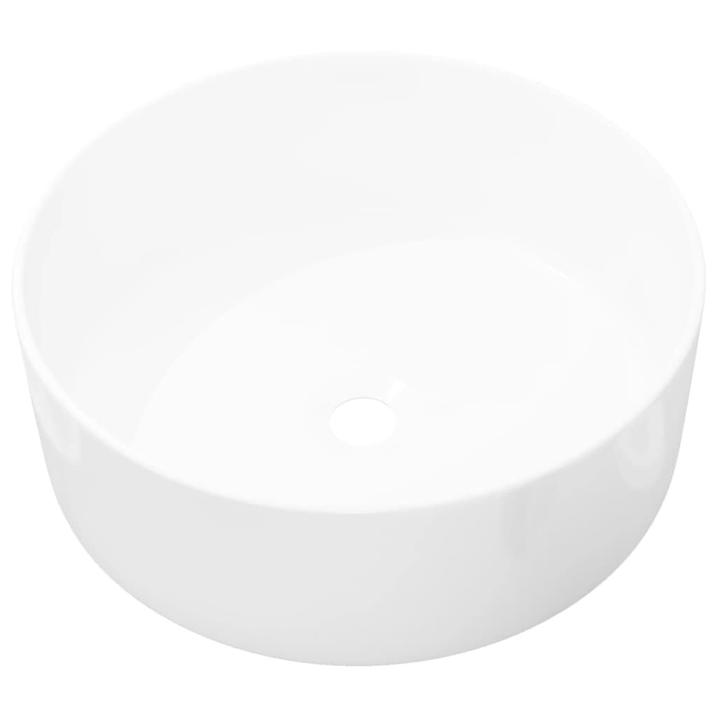 VidaXL Ronde Wastafel Wit Keramiek 40x15 cm - 29% Korting!