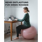 Fitnessbal 65cm - Yoga, Pilates & Bureauzitbal | 32% Korting