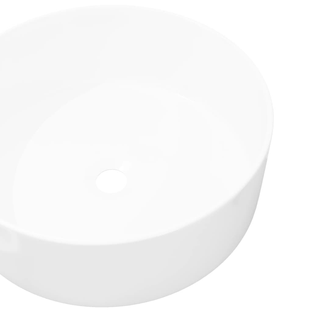 VidaXL Ronde Wastafel Wit Keramiek 40x15 cm - 29% Korting!