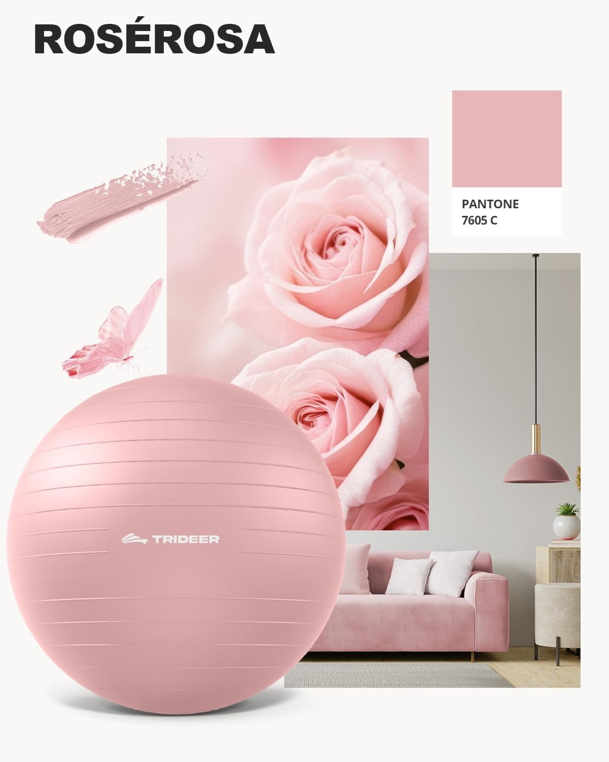 Fitnessbal 65cm - Yoga, Pilates & Bureauzitbal | 32% Korting