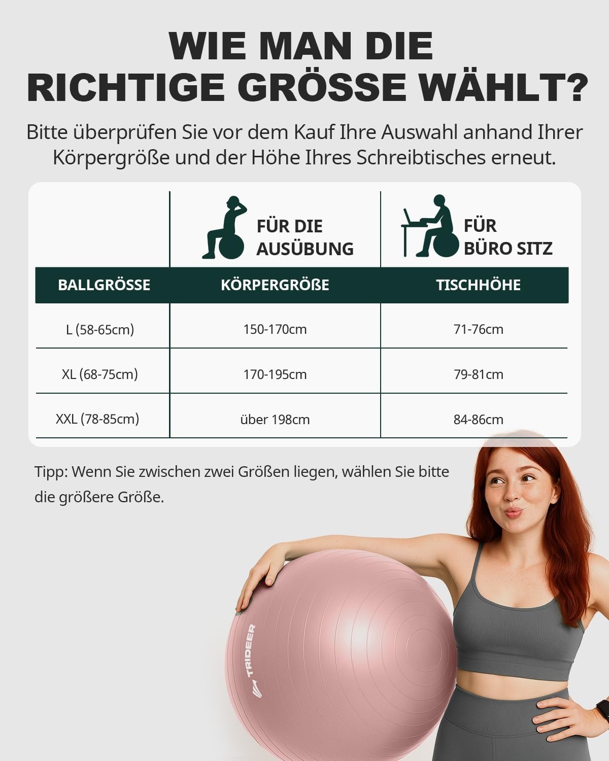 Fitnessbal 65cm - Yoga, Pilates & Bureauzitbal | 32% Korting