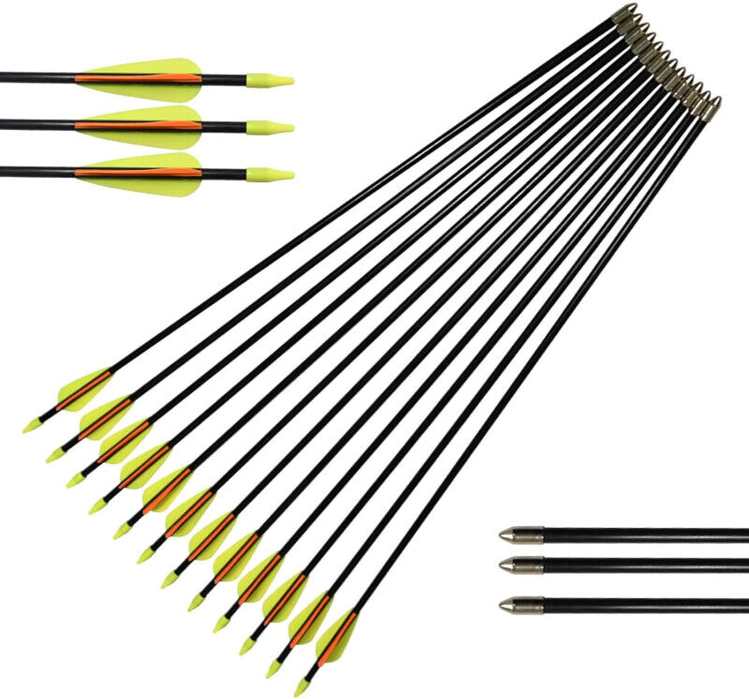 Glasvezelpijlen 12 stuks - 26 inch - 29% Korting