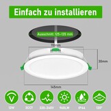 LED Inbouwspots 12W Kleurinstelbaar + 34% Korting | Set van 24