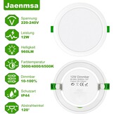 LED Inbouwspots 12W Kleurinstelbaar + 34% Korting | Set van 24