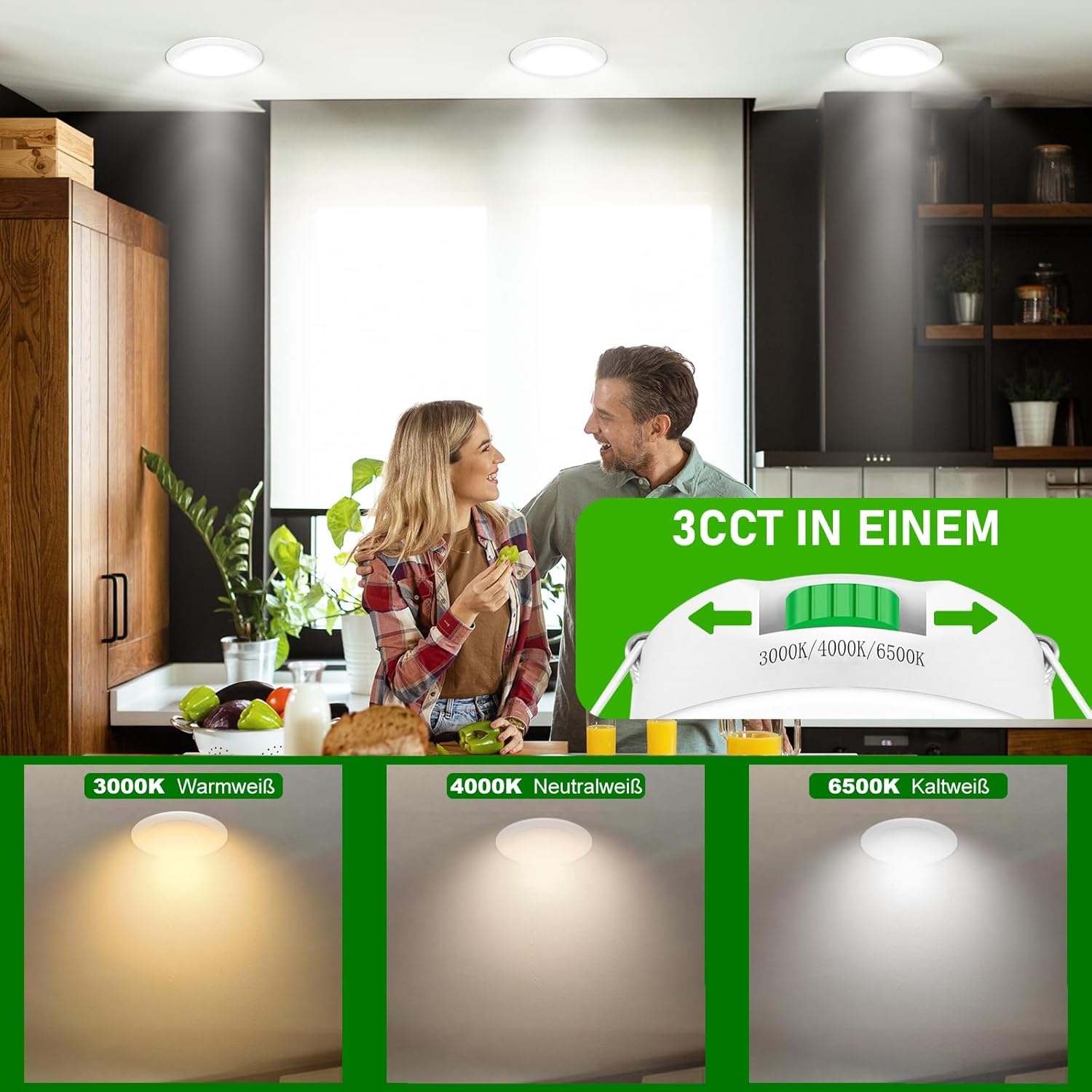 LED Inbouwspots 12W Kleurinstelbaar + 34% Korting | Set van 24