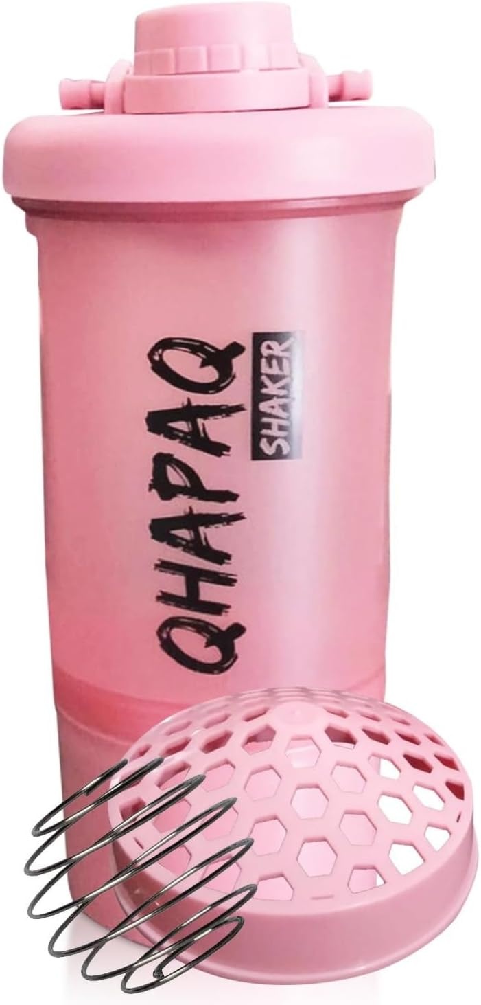 QHAPAQ Proteïneshaker Roze 500ml - 30% Korting