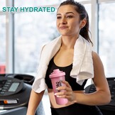 QHAPAQ Proteïneshaker Roze 500ml - 30% Korting