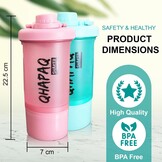 QHAPAQ Proteïneshaker Roze 500ml - 30% Korting