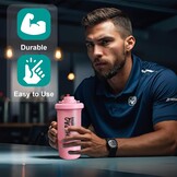 QHAPAQ Proteïneshaker Roze 500ml - 30% Korting