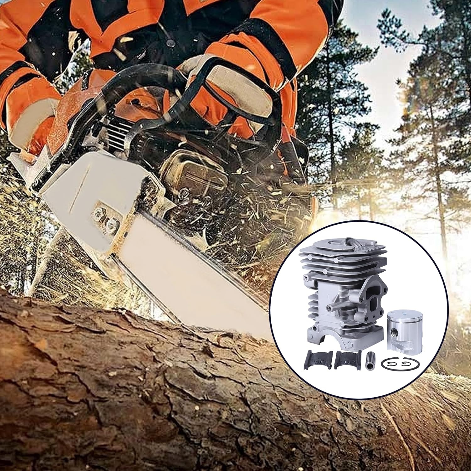 39mm Cilinder-Zuigerset Husqvarna 235-240 (33% Korting)