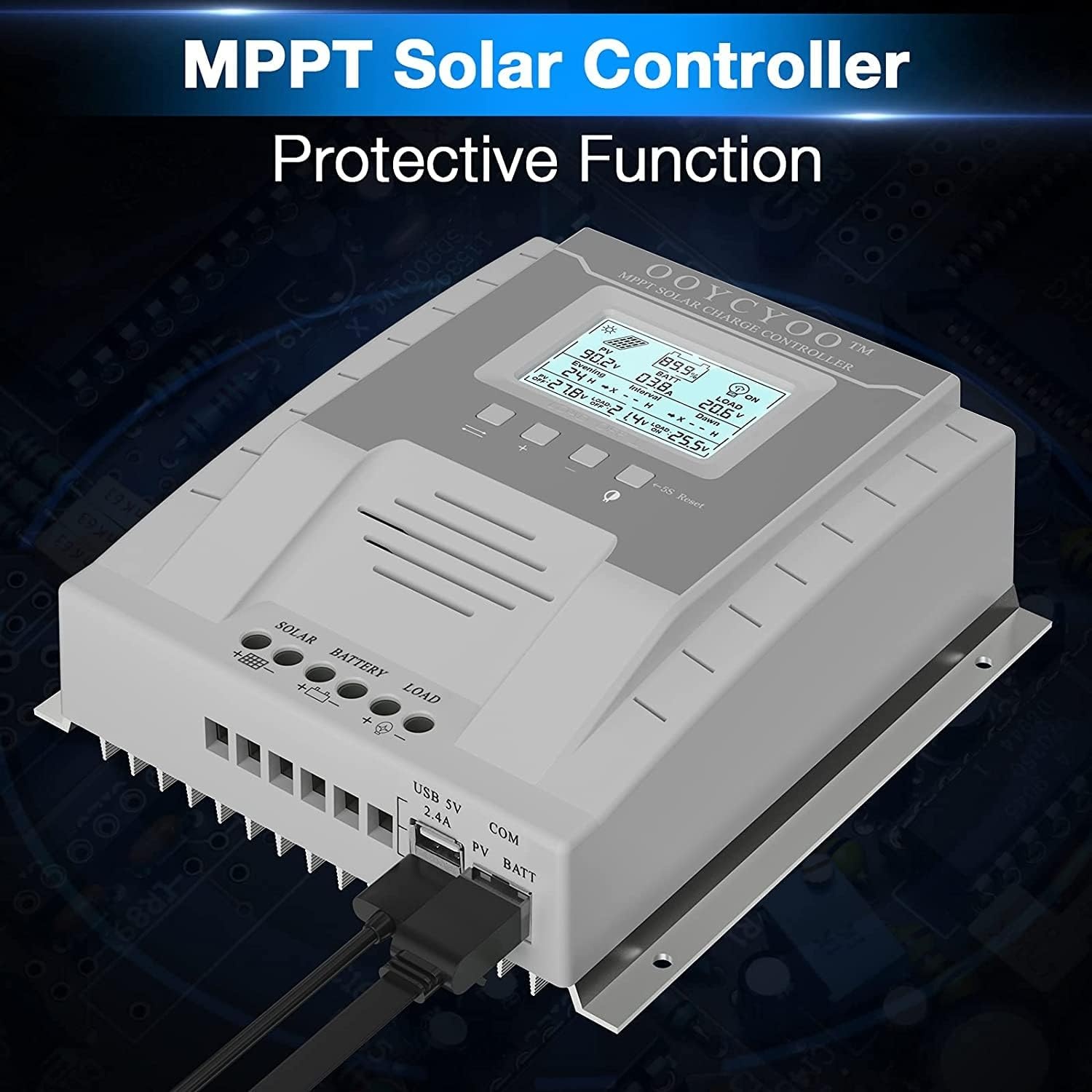 MPPT Solar Laadregelaar 40A (34% Korting!) - 12/24V, 100V PV