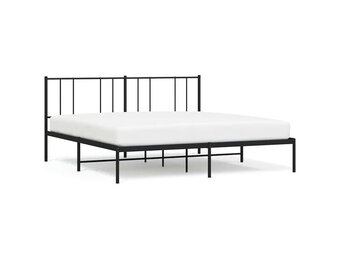 VidaXL Bedframe Metaal Zwart 200x200cm - 34% Korting!
