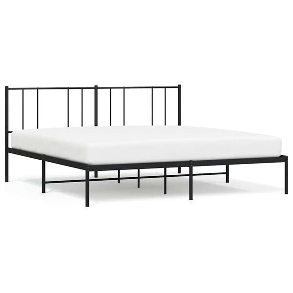 VidaXL Bedframe Metaal Zwart 200x200cm - 34% Korting!