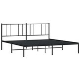 VidaXL Bedframe Metaal Zwart 200x200cm - 34% Korting!
