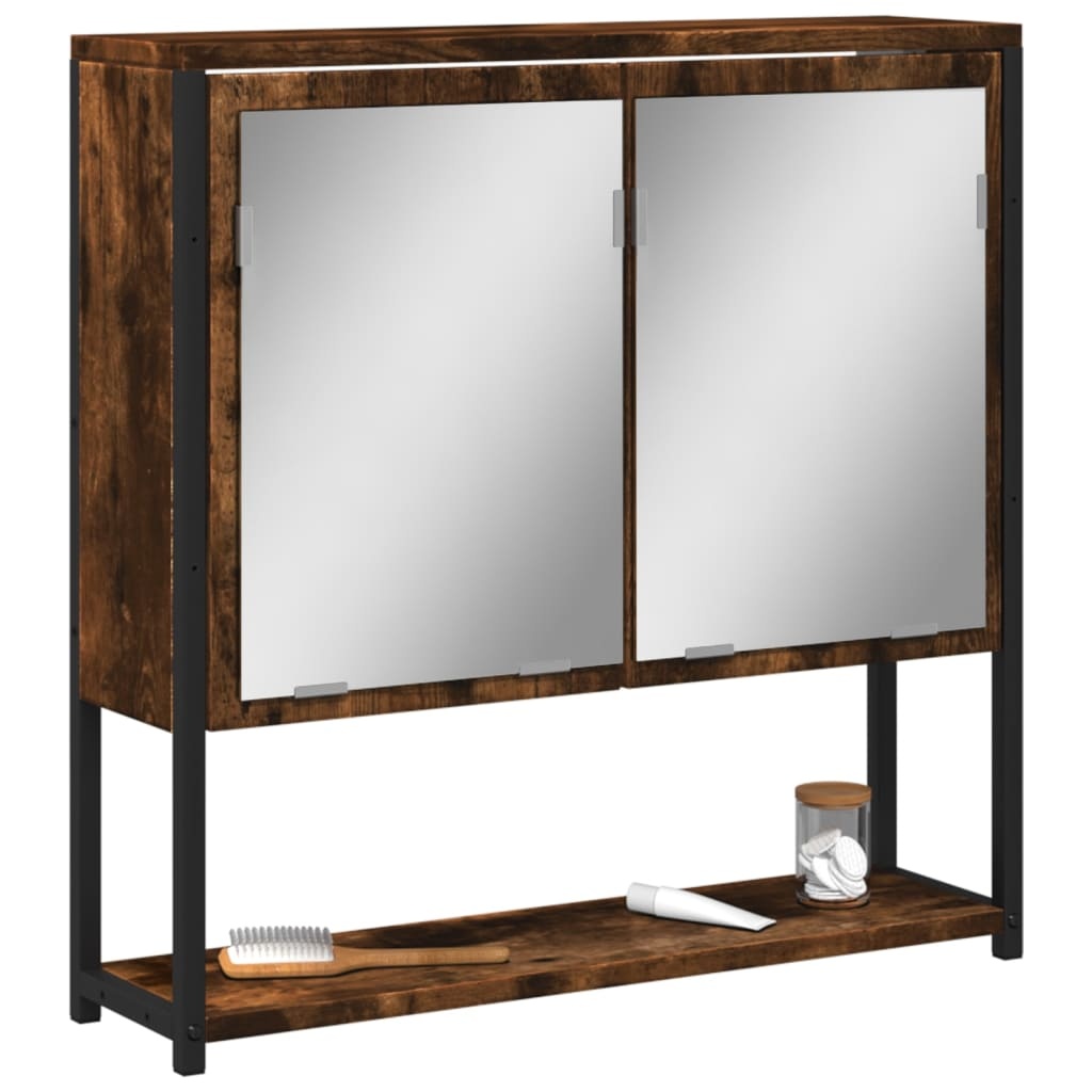 Retouren: Spiegelkast Gerookt Eiken 60x60 cm (53% korting)