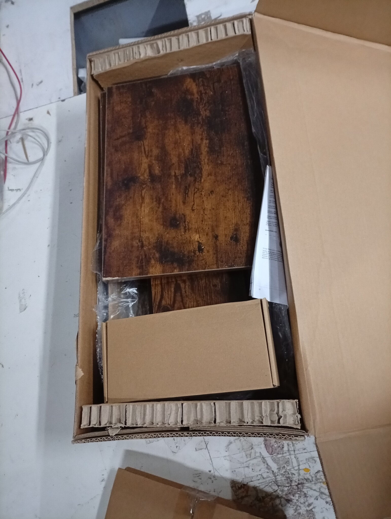 Retouren: Spiegelkast Gerookt Eiken 60x60 cm (53% korting)