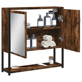 Retouren: Spiegelkast Gerookt Eiken 60x60 cm (53% korting)
