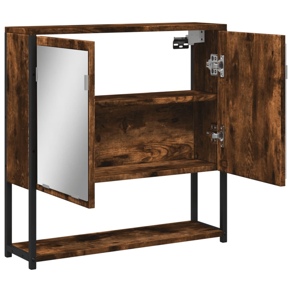 Retouren: Spiegelkast Gerookt Eiken 60x60 cm (53% korting)