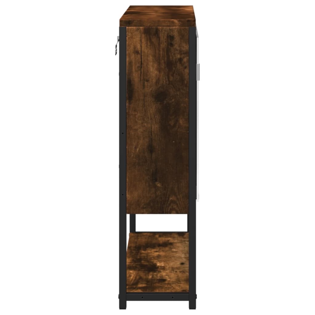 Retouren: Spiegelkast Gerookt Eiken 60x60 cm (53% korting)
