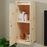 vidaXL Wandkasten Grenenhout (2 st.) 30x30x80 cm - 34% Korting