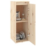 vidaXL Wandkasten Grenenhout (2 st.) 30x30x80 cm - 34% Korting