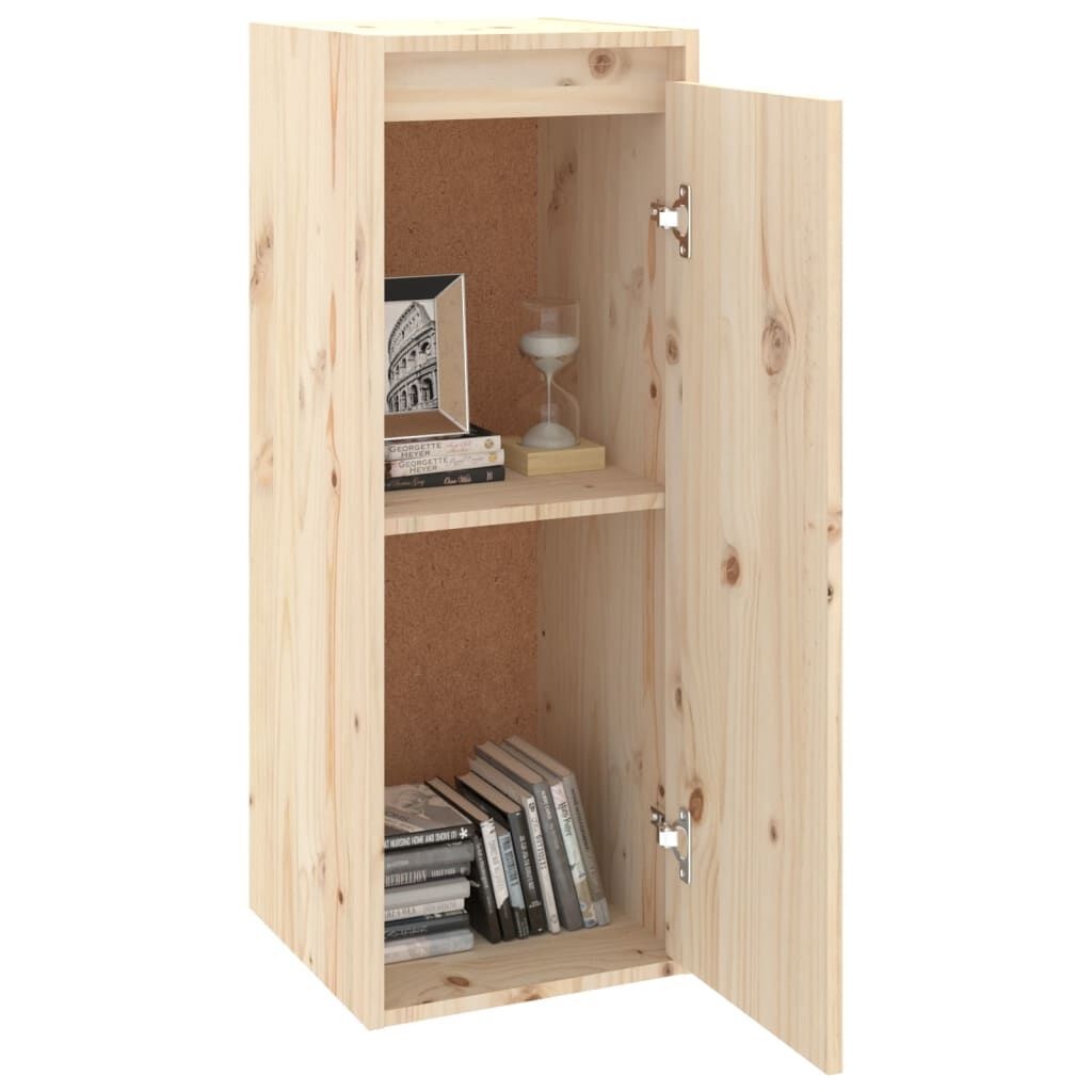vidaXL Wandkasten Grenenhout (2 st.) 30x30x80 cm - 34% Korting