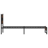vidaXL Bedframe Metaal Bruin Eiken 80x200cm - 34% Korting!