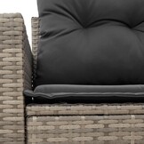 vidaXL Tuinbank 2-zits Poly Rattan Grijs - 35% Korting