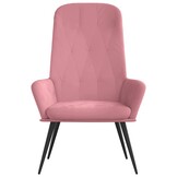 VidaXL Relaxstoel Fluweel Roze - 34% Korting!