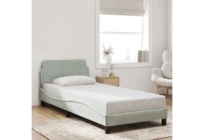 vidaXL Bedframe Fluweel Lichtgrijs 90x190 cm (34% Korting)