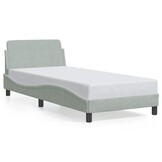 vidaXL Bedframe Fluweel Lichtgrijs 90x190 cm (34% Korting)