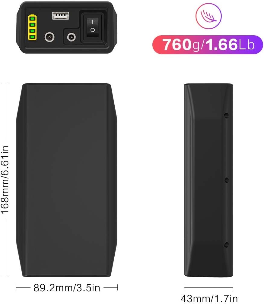 Powerbank LiFePO4 6000mAh 12.8V - 34% Korting
