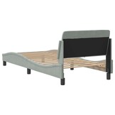 vidaXL Bedframe Fluweel Lichtgrijs 90x190 cm (34% Korting)
