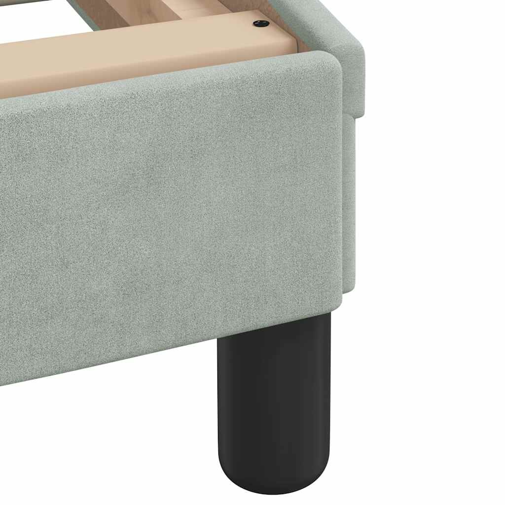 vidaXL Bedframe Fluweel Lichtgrijs 90x190 cm (34% Korting)