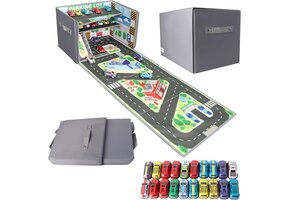 Speelgoedgarage 3-in-1 met 20 Auto's | Opvouwbaar | 28% Korting
