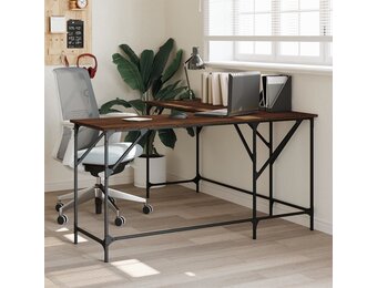 vidaXL L-Bureau Bruin Eiken - 149x149x75 cm | 53% Korting