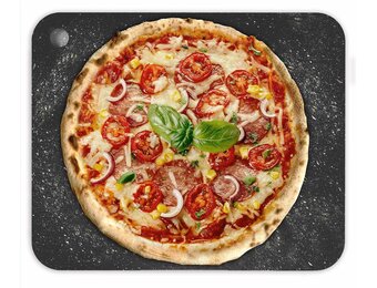 Chef Pomodoro Pizza Staal 40.6 x 33.6 cm - 6mm dik, voor Oven en Grill