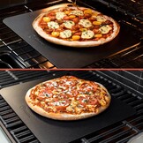 Chef Pomodoro Pizza Staal 40.6 x 33.6 cm - 6mm dik, voor Oven en Grill