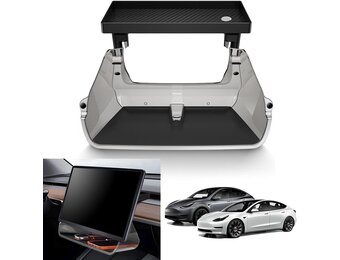 QKIIP Magnetische Acryl Opbergplank voor Tesla Model 3/Y - Gemakkelijke Installatie