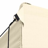vidaXL Vouwtent pop-up met 4 zijwanden 3x4,5 m crèmewit